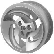 Lego kolo, ráfek 81.6 x 34 ZR, kovově stříbrná (32197 METALLIC SILVER)